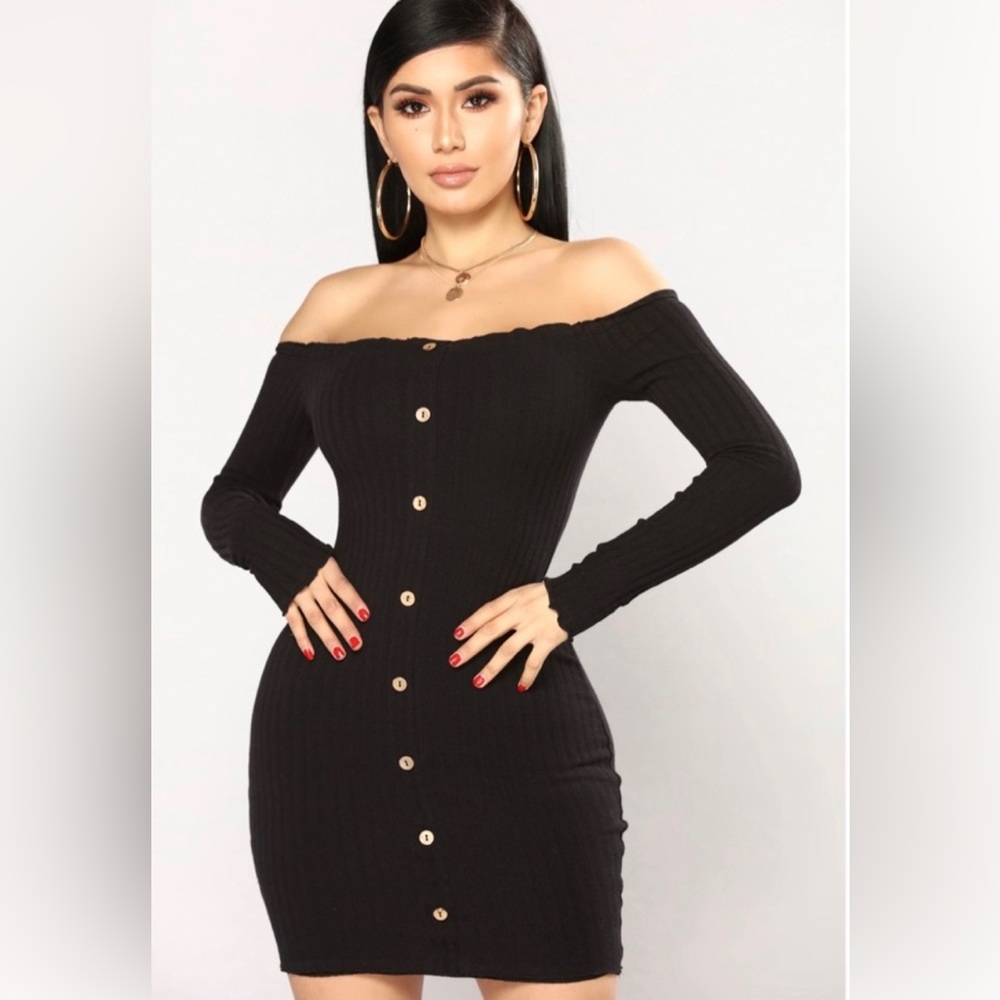 Fashion Nova Off Shoulder Jaclyn Dress